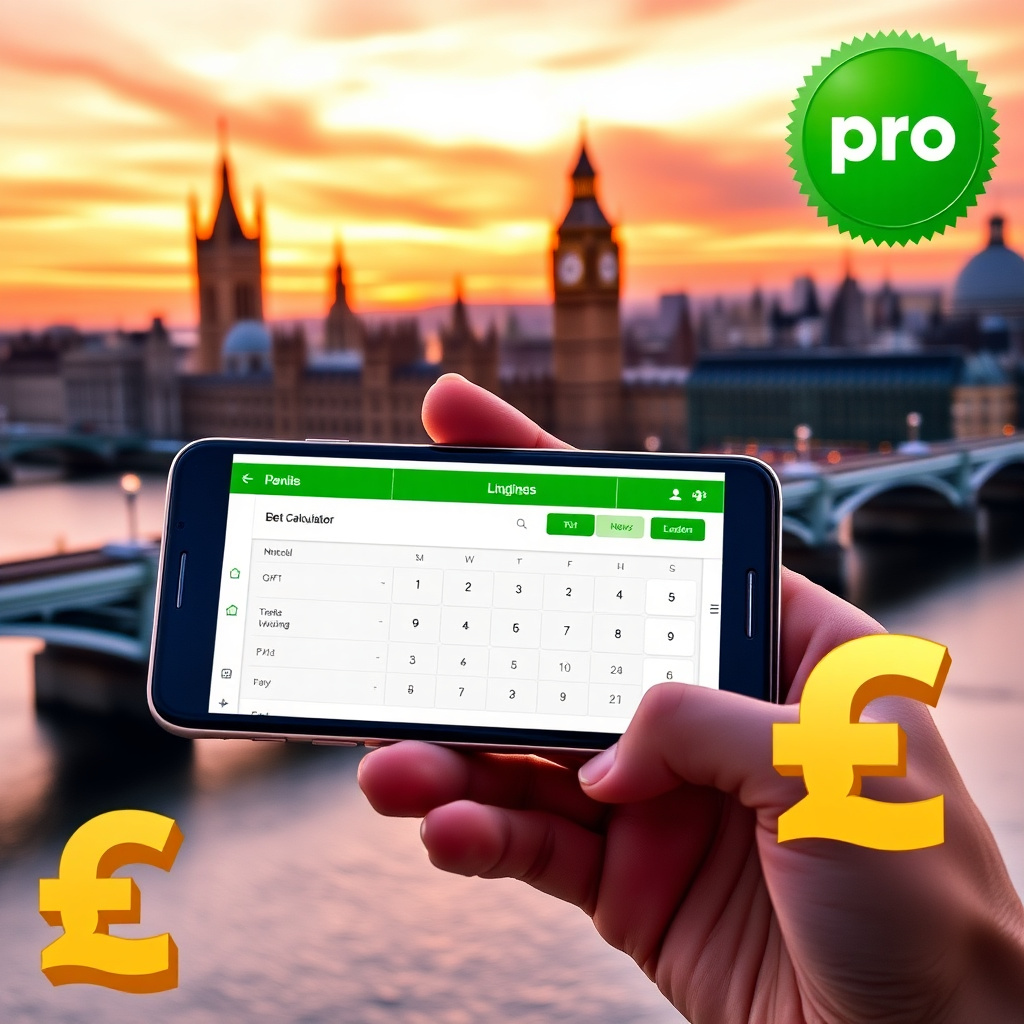 single bet calculator showing decimal odds, stake and winning payout for a football selection